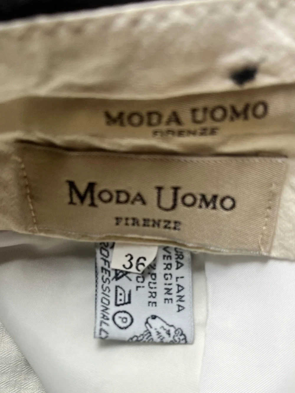 Moda uomo size